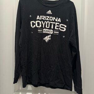 adidas Arizona Coyotes Hockey Black Long Sleeve Tee